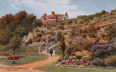 Terrassen, Spa Pavilion Gardens, Felixstowe door Alfred Robert Quinton