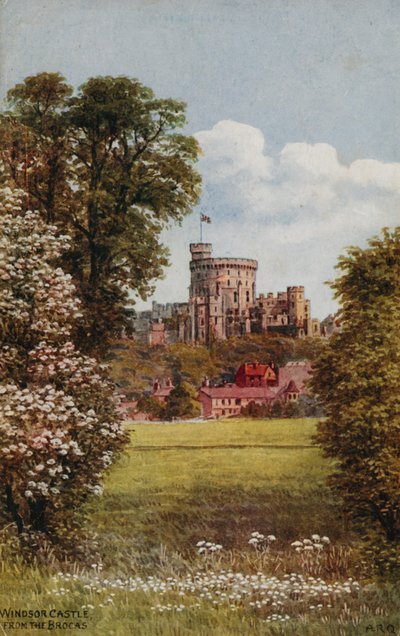 Windsor Castle vanaf The Brocks door Alfred Robert Quinton