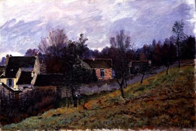 Herfst in Louveciennes door Alfred Sisley
