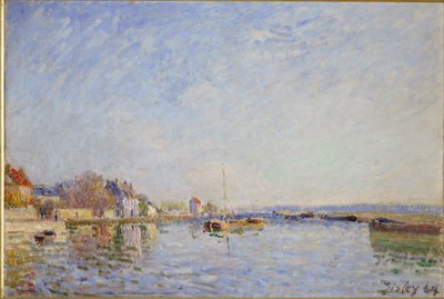 Kanaal van Loing door Alfred Sisley