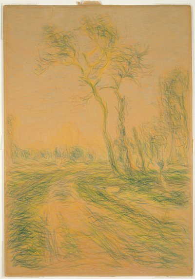 Landschap met Bomen door Alfred Sisley