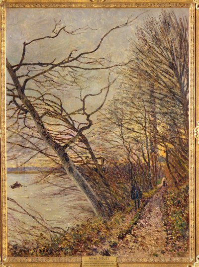 Le Bois des Roches, Veneux-Nadon ... door Alfred Sisley