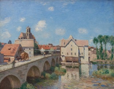 Brug Moret door Alfred Sisley