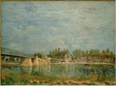 De brug van Saint-Mammès door Alfred Sisley