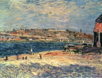 Rivieroever bij Saint-Mammes door Alfred Sisley