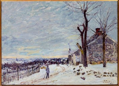 Sneeuwweer in Veneux-Nadon door Alfred Sisley