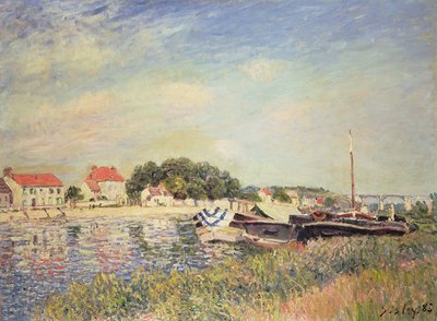 De Oevers van de Loing bij Saint-Mammes door Alfred Sisley