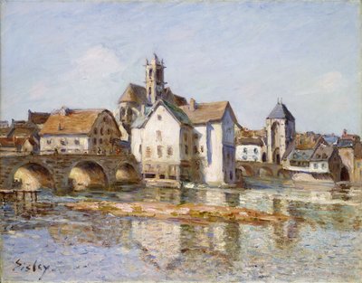 De Brug bij Moret door Alfred Sisley