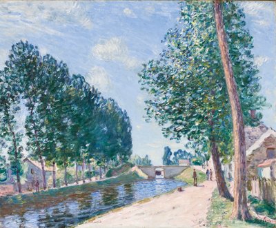 Het Loing-kanaal bij Moiret, c.1892 door Alfred Sisley