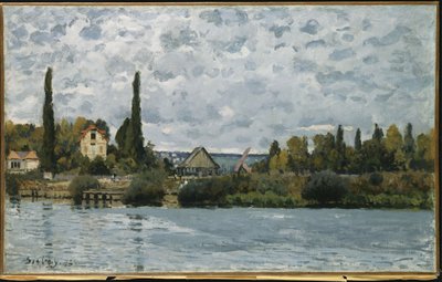 De Seine bij Bougival, 1873 door Alfred Sisley