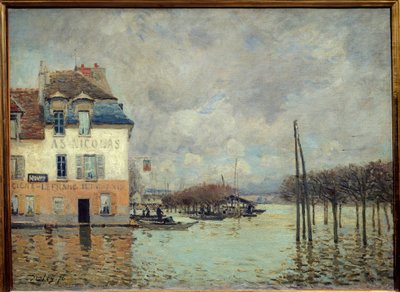 De overstroming bij Port Marly door Alfred Sisley