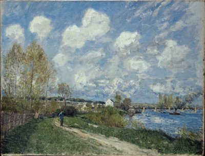 Été à Bougival, 1876 door Alfred Sisley