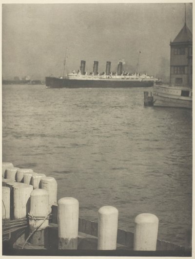 Outward Bound, De Mauretania, 1910 door Alfred Stieglitz