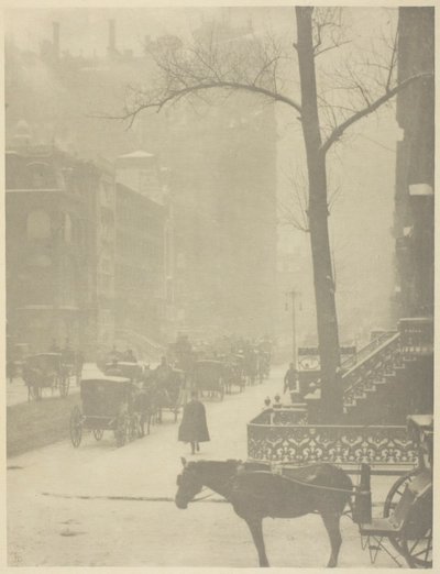 De Straat, Fifth Avenue door Alfred Stieglitz