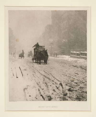 Winter - Fifth Avenue door Alfred Stieglitz