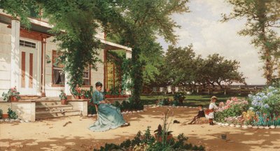 In de tuin van mijn buurman door Alfred Thompson Bricher
