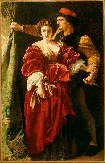 Lucrezia Borgia, 1863 door Alfred W. Elmore