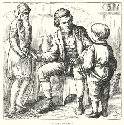 Hans Christian Andersen: Holger Danske (litho) door Alfred Walter (after) Bayes