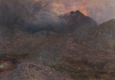 Cwn Trifaen, ca. 1857 door Alfred William Hunt