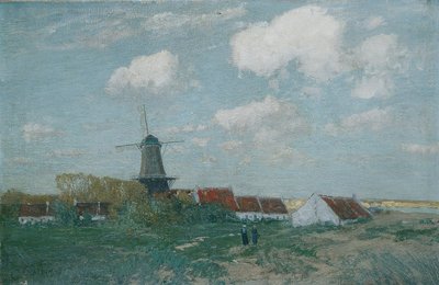 Dorp op de duin door Alfred Zoff