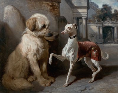 Frans: Riche et Pauvre door Alfred De Dreux
