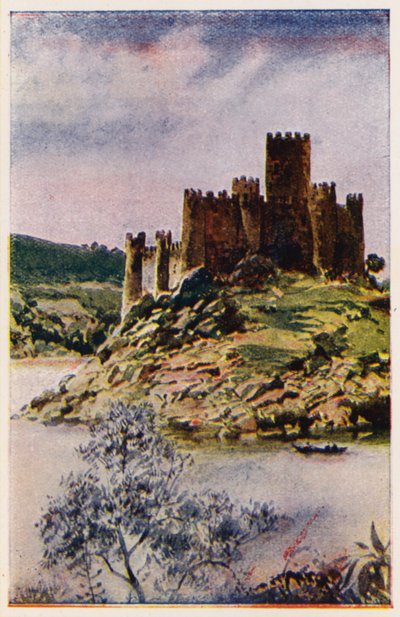 Kasteel van Almourol, Portugal door Alfredo Roque Gameiro