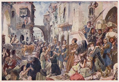 Verdrijving van de Joden uit Portugal door Alfredo Roque Gameiro
