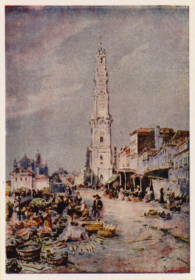 Torre dos Clerigos, Porto, Portugal door Alfredo Roque Gameiro