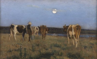 Een zomerse maan door Algernon Mayow Talmage