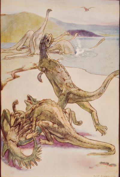 Dinosauriërs door Alice Bolingbroke Woodward