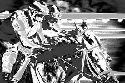 Saratogoa Trials, 2015 (handgeschilderde foto) door Alice Gur-Arie