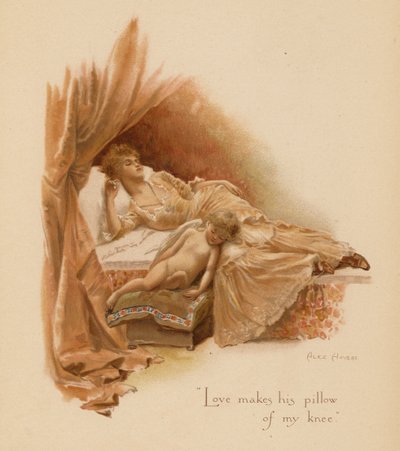 Oude liefdesliedjes: "Liefde maakt zijn kussen van mijn knie." door Alice Havers