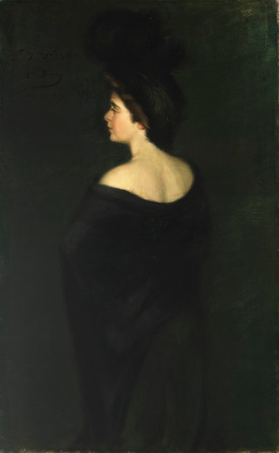 Laura in het zwart door Alice Pike Barney