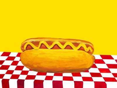 Klassieke hotdog door Alice Straker