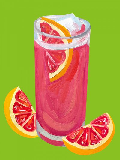 Roze grapefruitcocktail door Alice Straker
