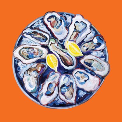 Frisse oesters en citroen door Alice Straker