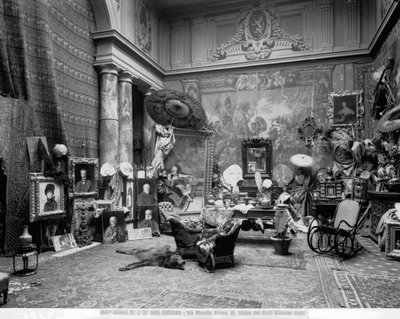 Atelier van de Florentijnse schilder Eduardo Gelli, in Via Marsilio Ficino 10, Florence door Fratelli Alinari