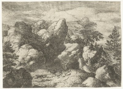 Rotslandschap door Allaert van Everdingen