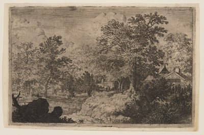 De eik op de heuvel door Allaert van Everdingen