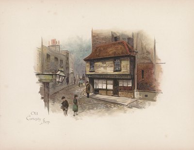 Bekend Londen: Old Curiosity Shop door Allan F. Barraud