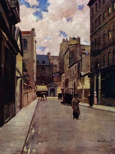 Parijs: Een straat in Oud Parijs, St Germain door Allan Stewart