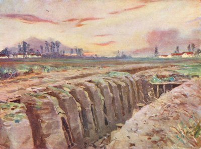 WO1: Britse loopgraven in Vlaanderen door Allan Stewart