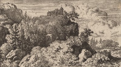 Sparren in de Kloof, waarschijnlijk ca. 1645-1656 door Allart van Everdingen