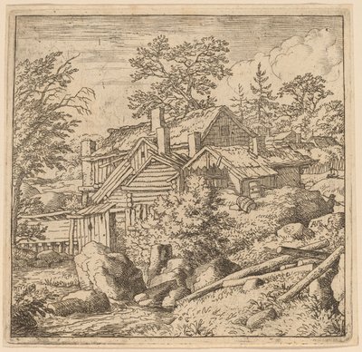 Hamlet op een Berghelling door Allart van Everdingen