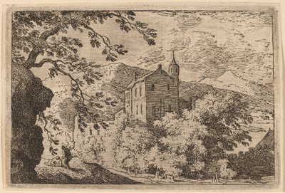 Groot Huis met een Torentje door Allart van Everdingen