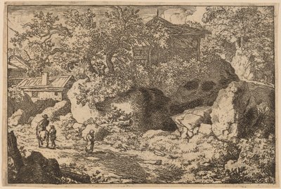 Boer te paard, waarschijnlijk ca. 1645-1656 door Allart van Everdingen