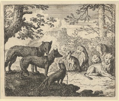 Renards ouders vragen om zich terug te trekken uit het hof door Allart van Everdingen