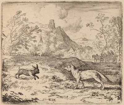 Reinaert en het Konijn door Allart van Everdingen