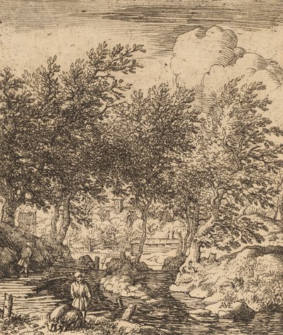 Varkenshoeder, waarschijnlijk ca. 1645-1656 door Allart van Everdingen