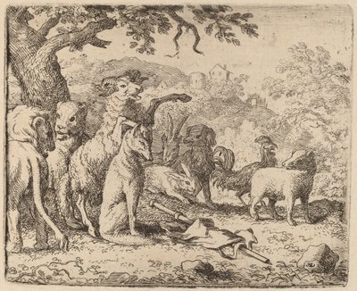 De ram zegent Reinaert, waarschijnlijk ca. 1645-1656 door Allart van Everdingen